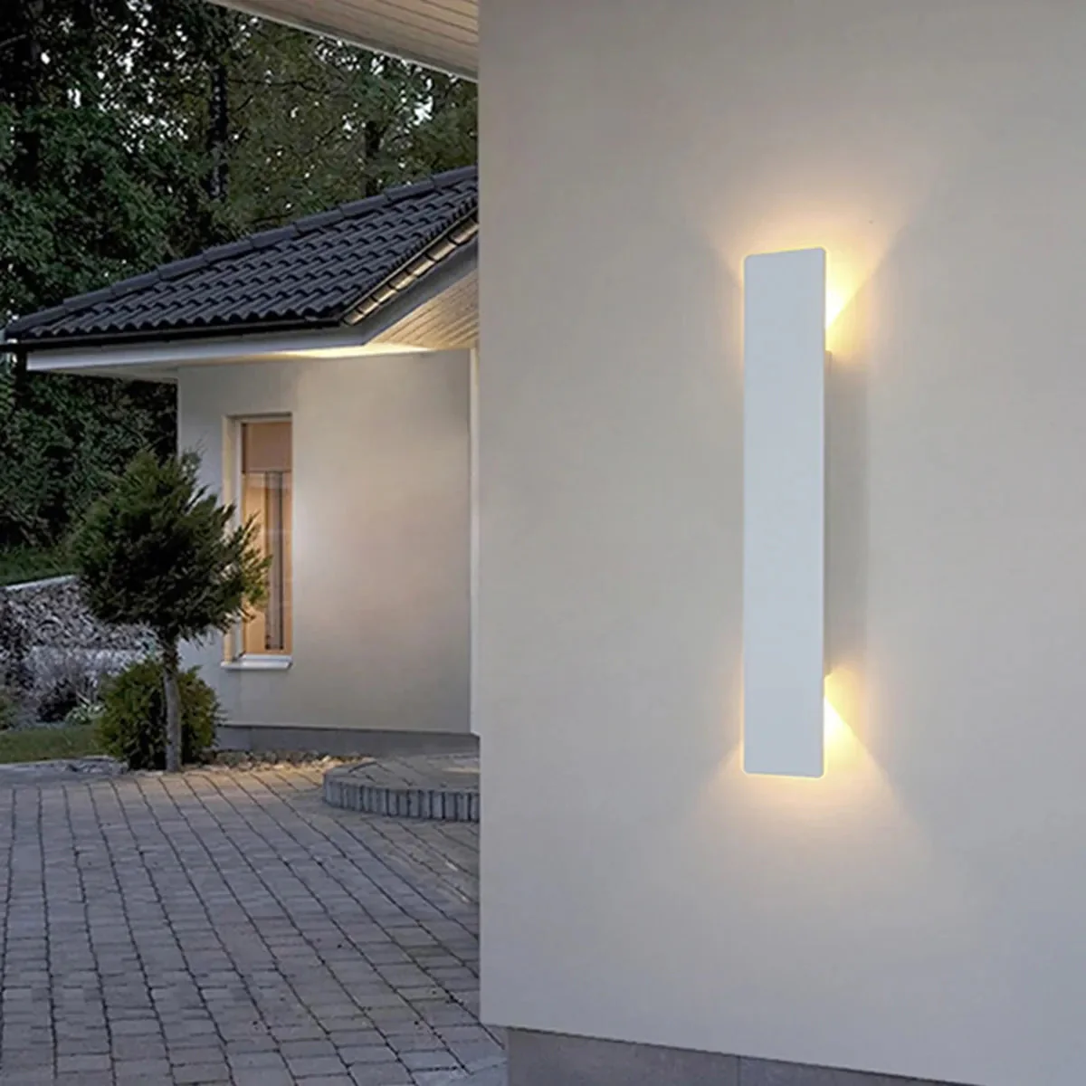 Set of 2 Up-and-Down IP65 LED Aluminum Outdoor Wall Lights - Image 22