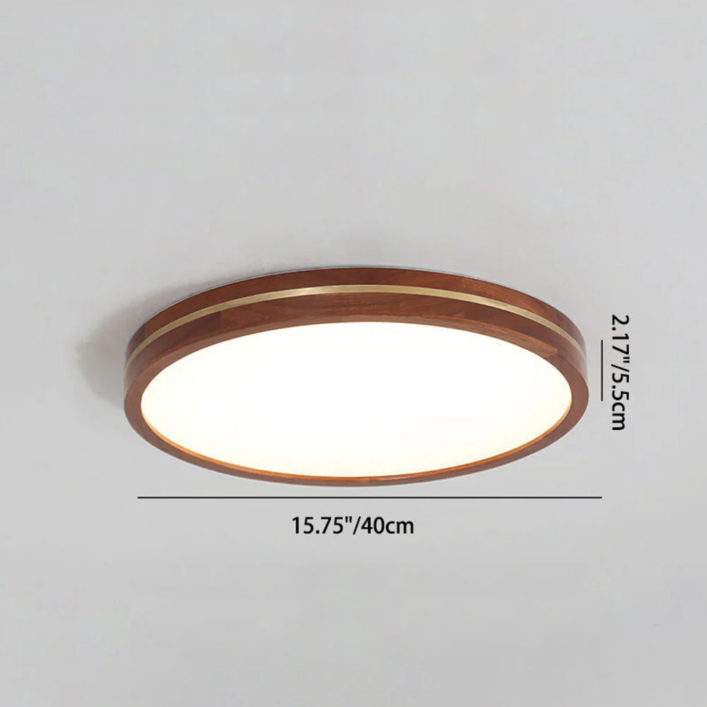 Simple Brown Dimmable LED Ceiling Light - Image 7