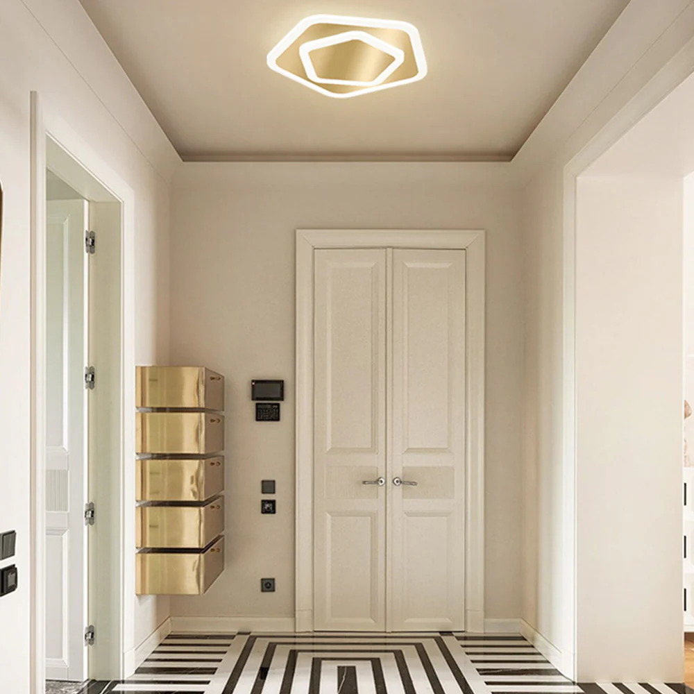 Simple Design Medal LED Ceiling Lamp for Bedroom - Image 26