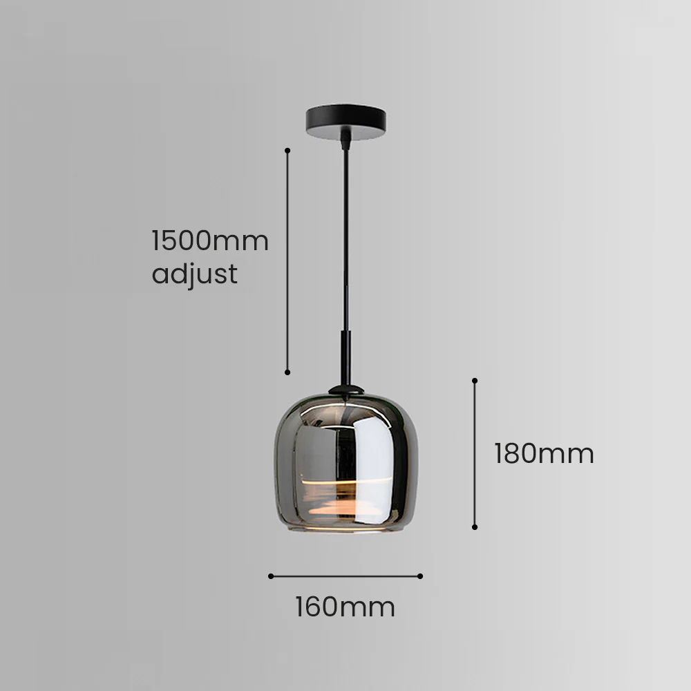 Simple Multi-Head Designer Grey Nordic Kitchen Pendant Light - Image 7