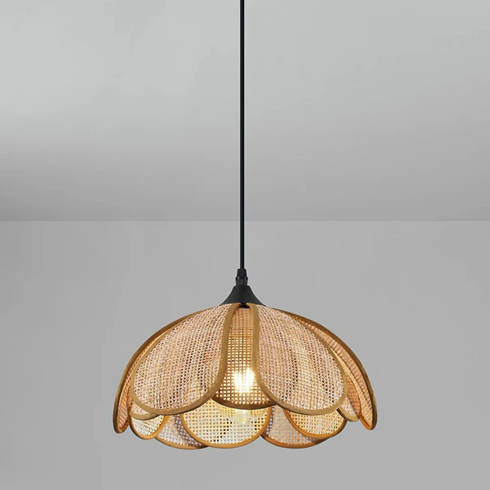 Simple Rattan Design Living Room Pendant Light - Image 6