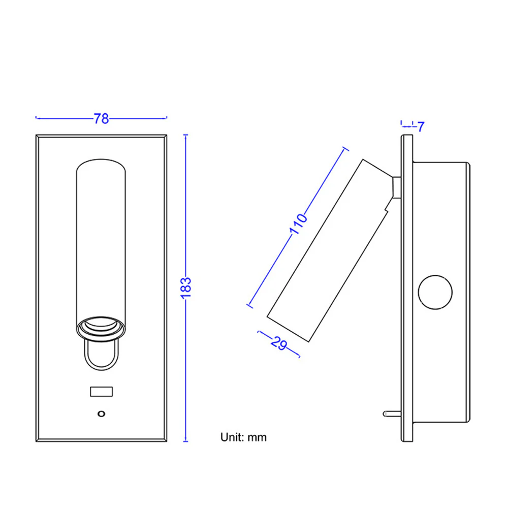 Simple USB Rechargeable Reading Wall Lamp - Image 16
