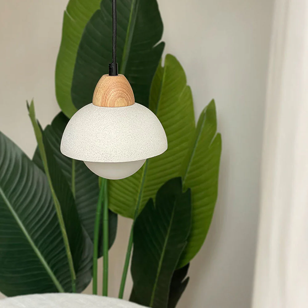 Simple White Stone Kitchen Pendant Lighting - Image 5