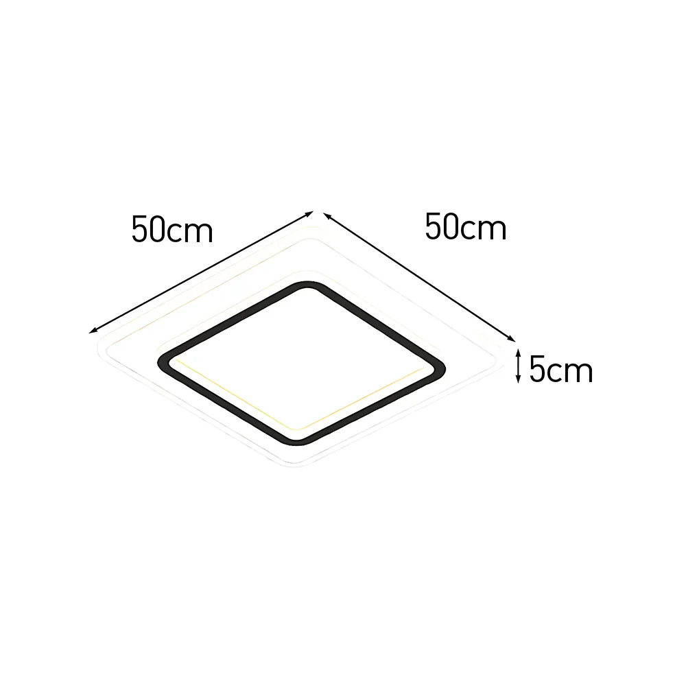 Simplistic Creative White Metal LED Bedroom Ceiling Light - Image 12