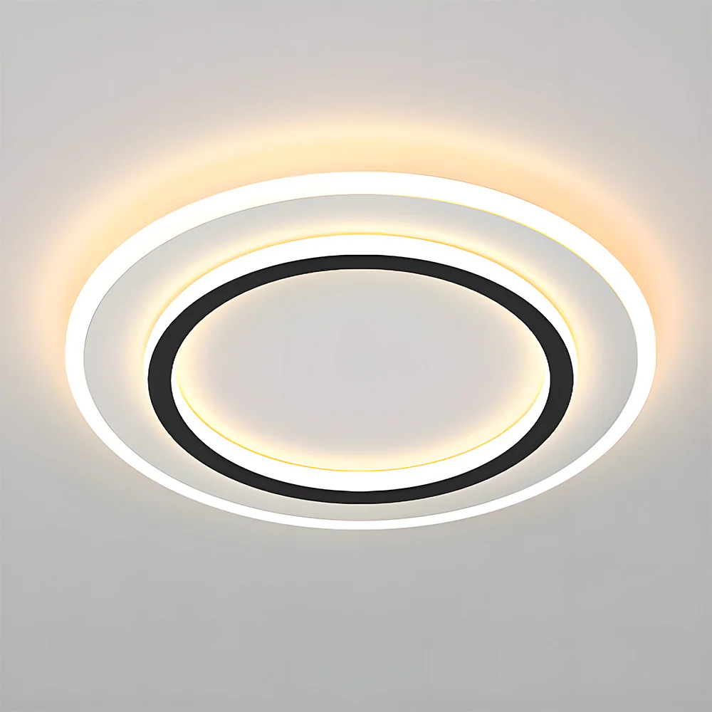 Simplistic Creative White Metal LED Bedroom Ceiling Light - Image 6