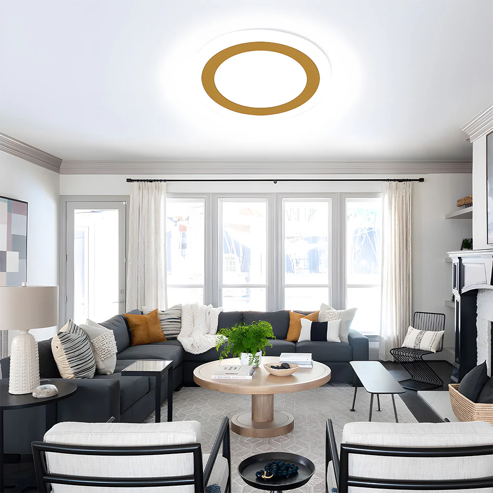 Simplistic Design Acrylic Flush Mount Ceiling Lamp For Living Room - Image 18