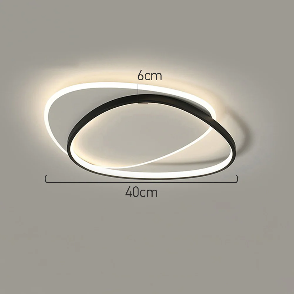 Stylish Contemporary Iron Flush LED Ceiling Lights For Living Room - Image 9