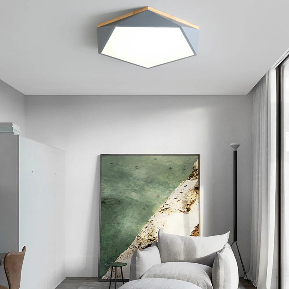 Stylish Modern Iron LED Ceiling Light For Bedroom - Image 7