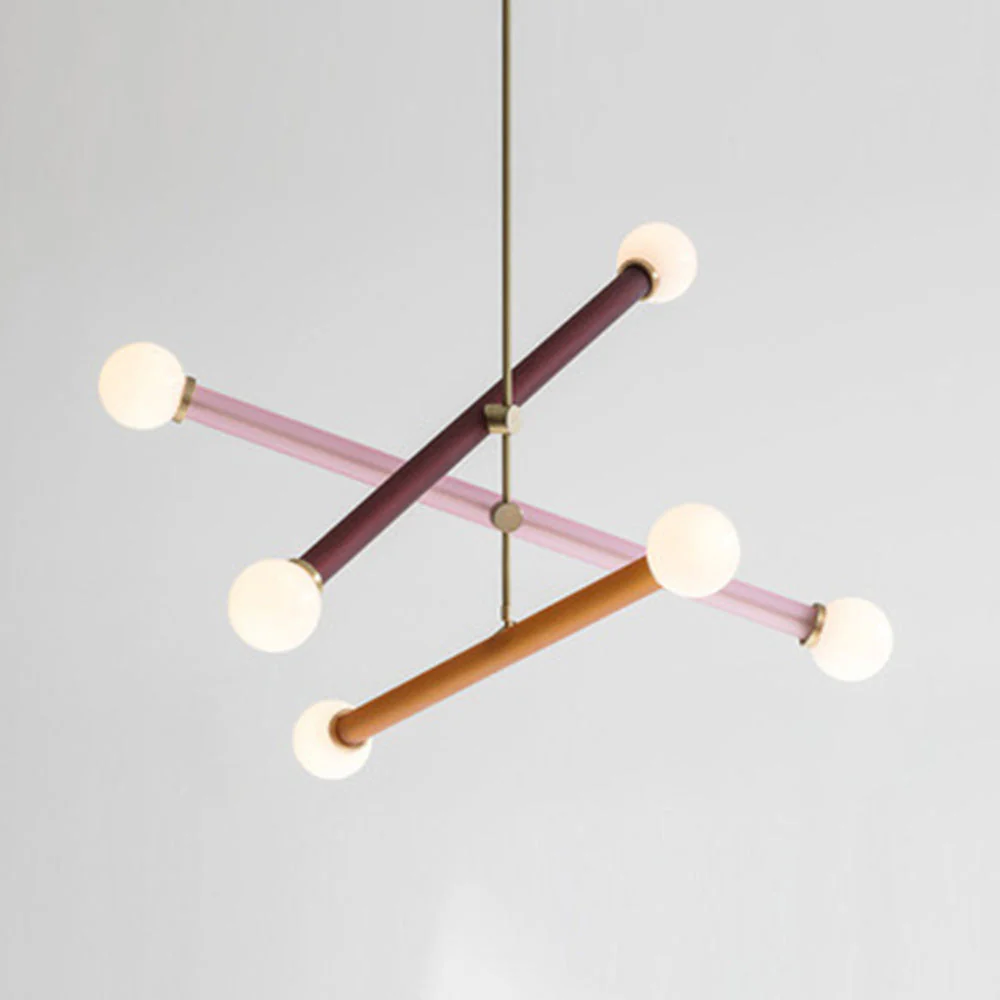 Stylish Colorful Triple Chandelier - Image 4