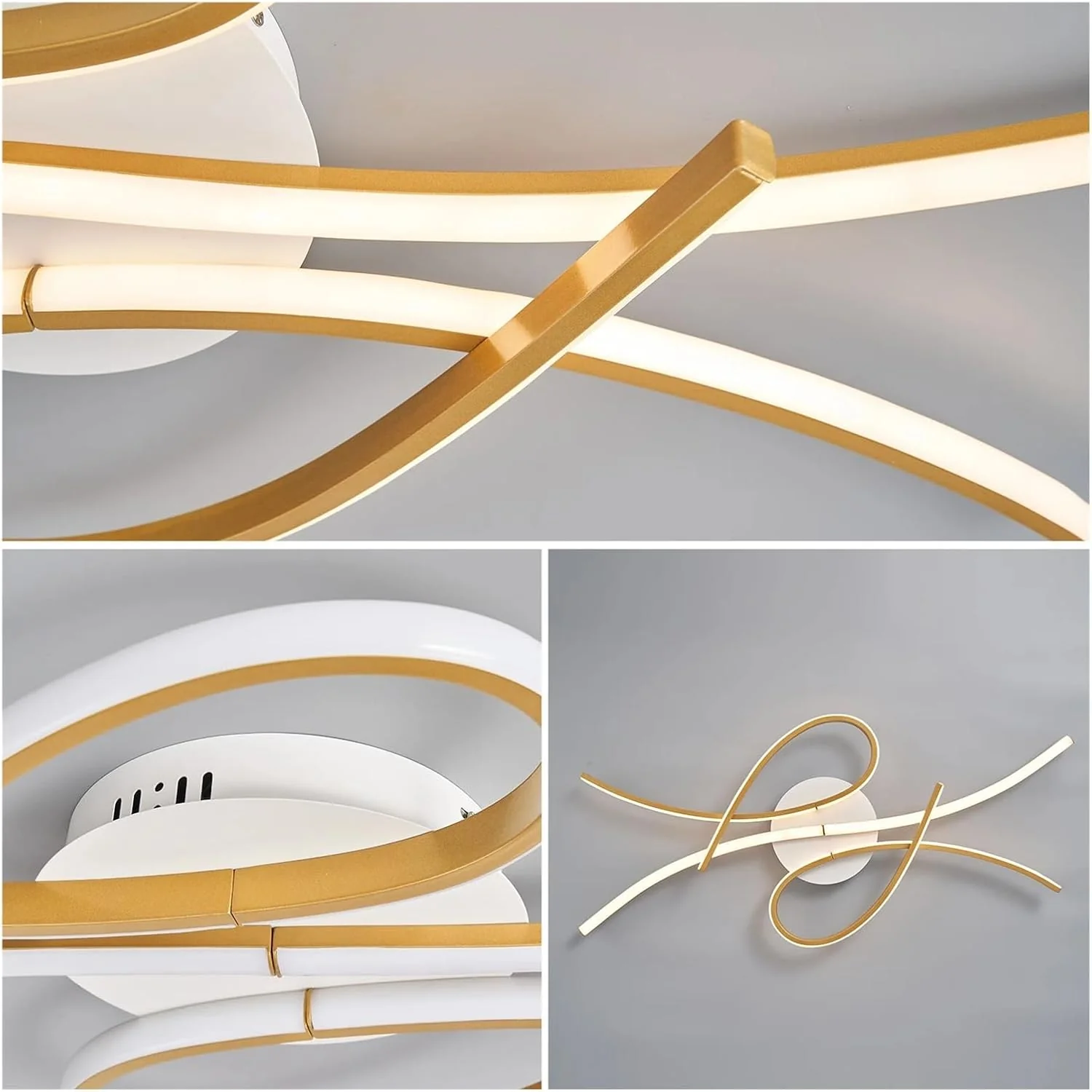 Unique Creative Musical Notes Living Room LED Ceiling Lamp - Image 18