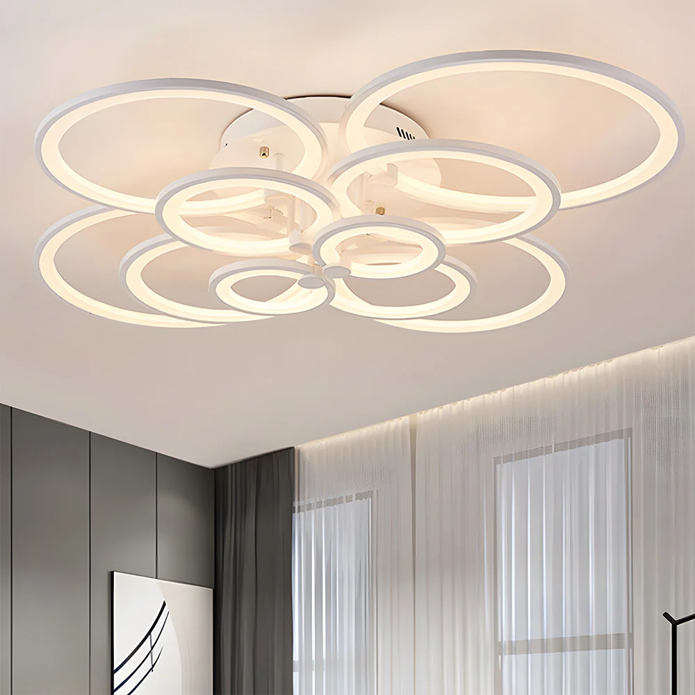 Unique Design Multi-circle LED Living Room Ceiling Light - Image 8