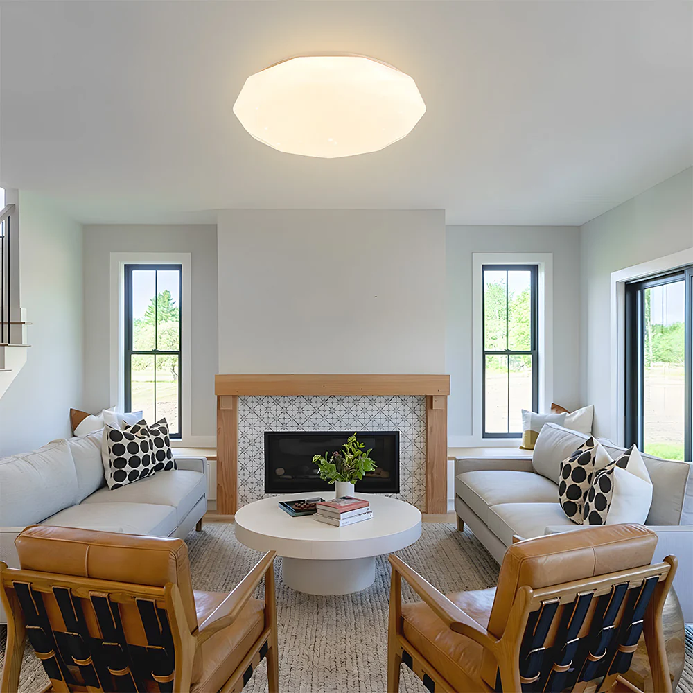 Unique Star Sky Acrylic Flush Mount Bedroom Ceiling Light - Image 4