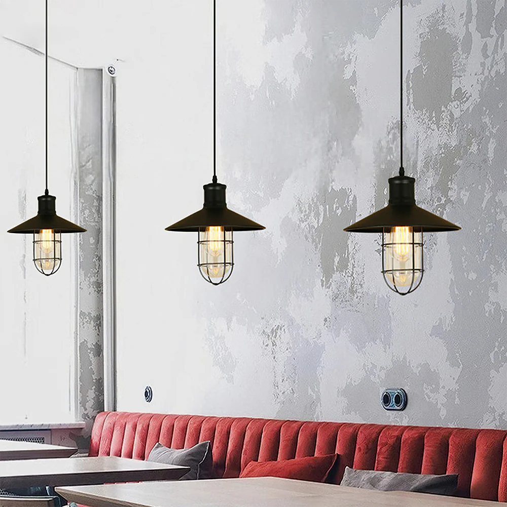 Vintage Industrial Farmhouse Black Hanging Lamp for Kitchen Island - Image 6