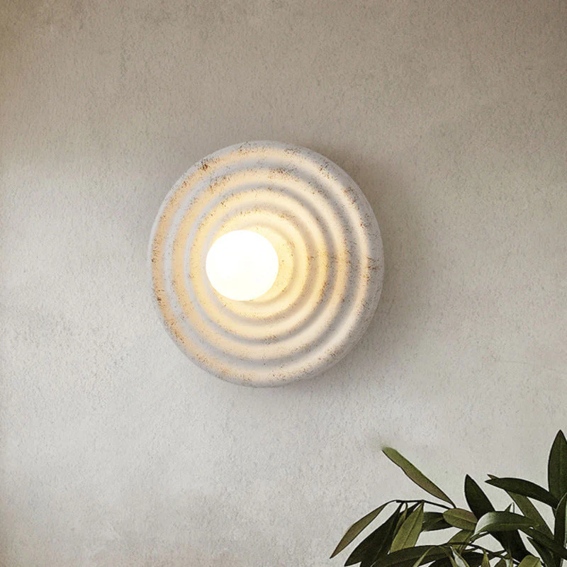 Wabi-sabi Round Circle Indoor Wall Lamp - Image 3