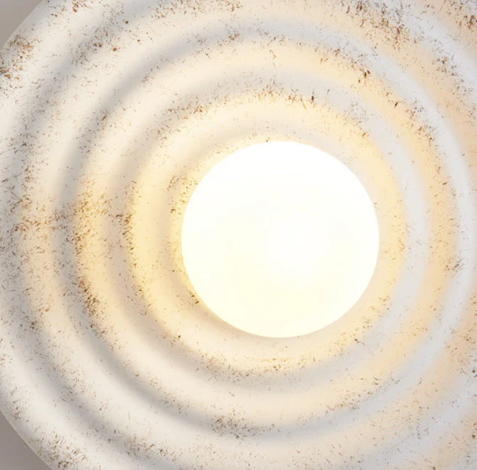 Wabi-sabi Round Circle Indoor Wall Lamp - Image 8