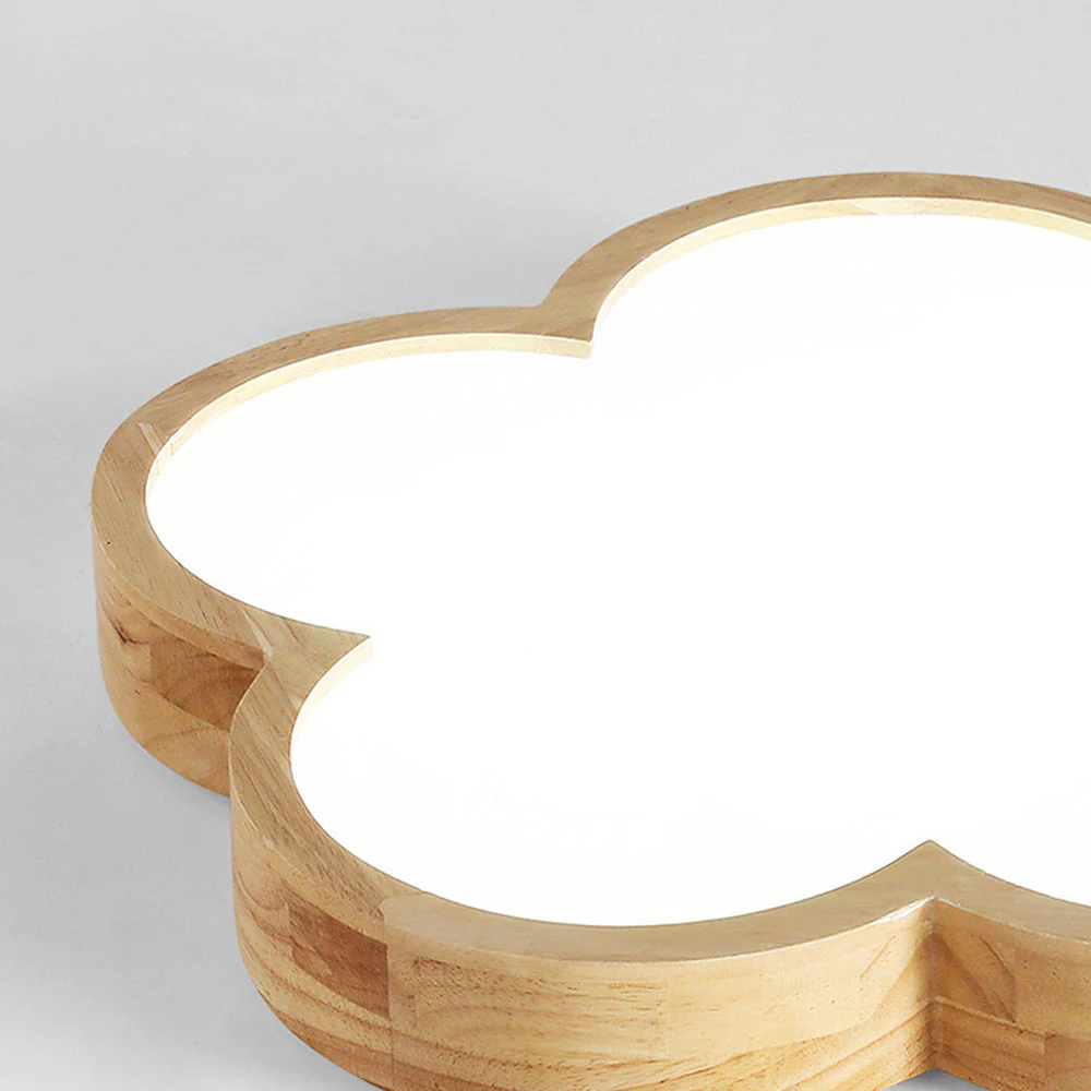 Wabi-Sabi Wood Flowers LED Ceiling Light For Bedroom - Image 14