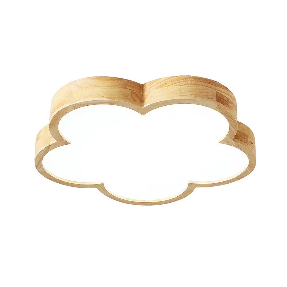 Wabi-Sabi Wood Flowers LED Ceiling Light For Bedroom - Image 15