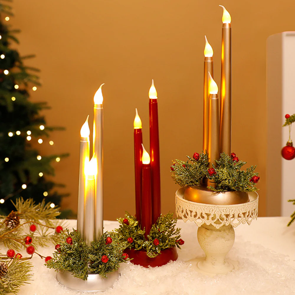 Warm Candlestick Plastic LED Christmas Lightings - Image 10