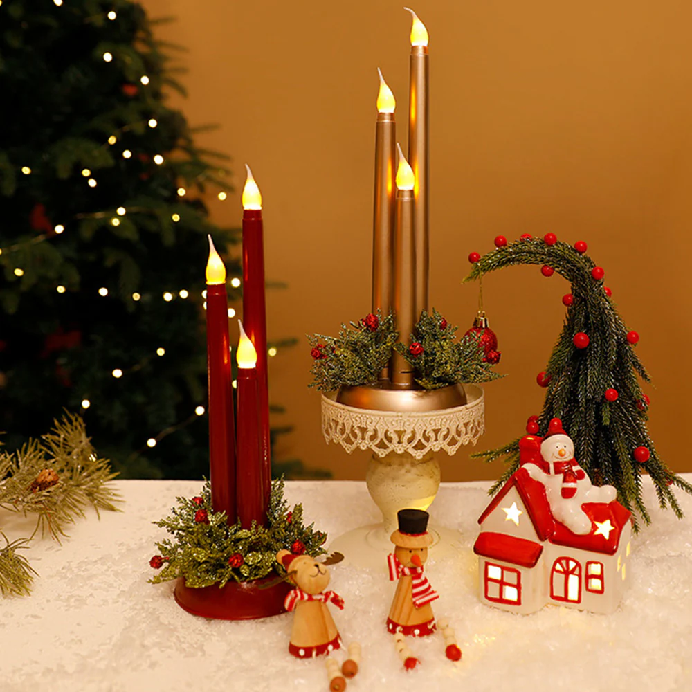 Warm Candlestick Plastic LED Christmas Lightings - Image 7