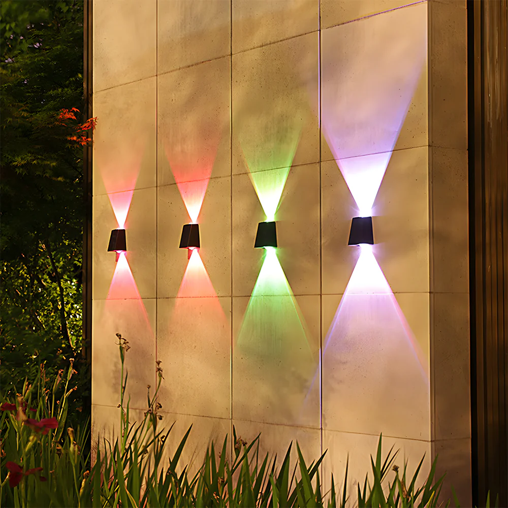 Waterproof Outdoor Solar Wall Lights Up & Down Fence Lighting for Courtyard Garage Front Porch - Image 9
