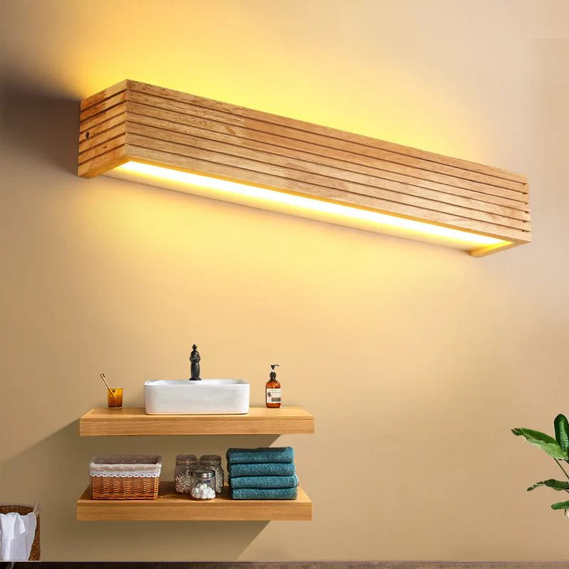 Wood Simple Bathroom Mirror Wall Lights - Image 3